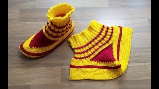 НЕОБЫЧНЫЕ И ОЧЕНЬ ПРОСТЫЕ НОСКИ С ОДНИМ ШВОМ НА ДВУХ СПИЦАХ