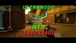 Quake II RTX - Benchmark Gameplay - RTX 2080 ti - i9 9900k - Ultrawide 3440x1440