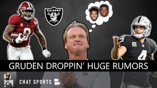 Jon Gruden Talks Raiders Draft Rumors On Kyler Murray, Josh Jacobs & Derek Carr, Jordan Howard News