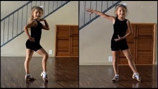 Anastasia Lepin Rumba Practice (8 years old)