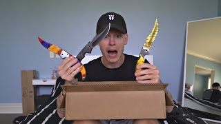 REAL LIFE CS:GO KNIFE UNBOXING + GIVEAWAY