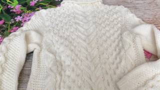 Как связать # свитер спицами. Эффектные араны. Пряжа Alize Lanagold Classic