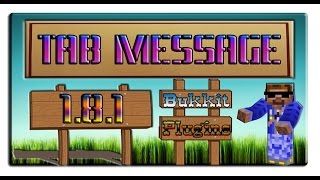 Обзор плагина: TabMessage Minecraft 1.8.1