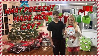 CHRISTMAS MORNING 2017: OPENING PRESENTS: WHAT PRESENT MADE HER CRY?