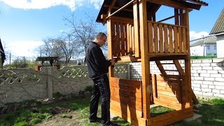 Детская площадка своими руками | установка, обзор