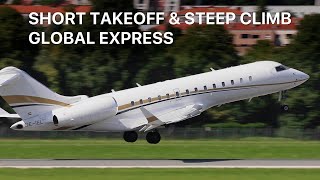 GLOBAL EXPRESS SHORT TAKEOFF & STEEP CLIMB
 AT INNSBRUCK