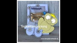 Tutorial: Tetesept- Badesalz -Verpackung, Stampin`Up!