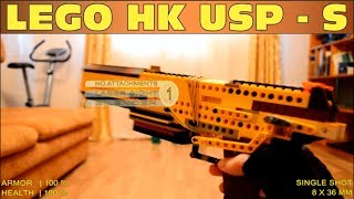 ЛЕГО | HK USP-S ПИСТОЛЕТ ИЗ CS : GO | СТРЕЛЯЕТ | № 157