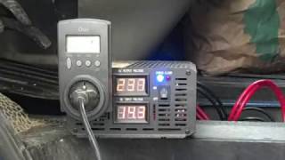 Тест инвертора 2000W Через ваттметр Подключаем электроприборы Чистый синус/ Сonvertisseur-onduleur