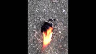 Inner Tube Fire Starter