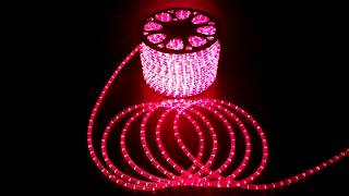 (Direct Factory) LED Rope Light 11/13mm diameter, 12V/24V/110V/220V 36 LEDs/M 50/100 M/Reel Red