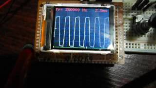 Осциллограф на Arduino экран LS020