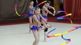 Rhythmic gymnastics. Group performances ribbons