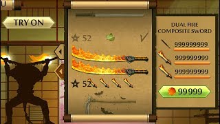 Shadow Fight 2 The Most Powerful Dual Fire Composite Sword