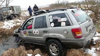 Берем брод через РУЧЕЙ Great Wall Safe Jeep Grand Cherokee WJ OFF ROAD 4X4