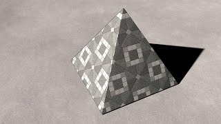 Solid Shapes And Their Nets: Square Pyramid / Четырехугольная пирамида (Johnson Solid J1)