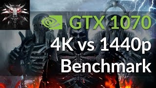 The Witcher 3 . GTX 1070 Benchmark . 4K vs 1440p Frame Rates