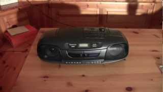 Dimostrazione funzionamento stereo Panasonic RX-DT 401