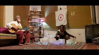 "Wish You Were Here" with crystal bowls in 432