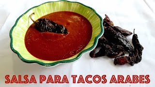 Salsa chipotle para tacos arabes
