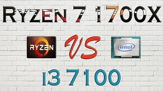 RYZEN 7 1700X vs i3 7100 - BENCHMARKS / GAMING TESTS REVIEW AND COMPARISON / Ryzen vs Kaby Lake