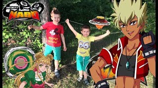 Сражение на ВЫСОТЕ волчки  INFINITY NADO бой в воздухе// KiFill boys