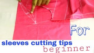 Sleeves cutting tips for beginners ( DIY) step by step by smart fashion look
