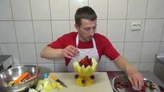 Как сделать вазочку из дыни - Фруктовый мастер - Fruitm