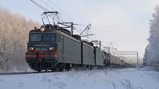 ГРУЗОВЫЕ ПОЕЗДА РОССИИ ЗИМОЙ