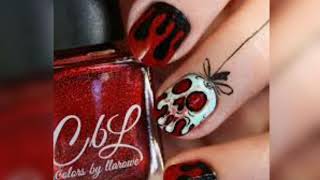 Red nail polish combination idea's || nail color combinations 2020 || easy nail art