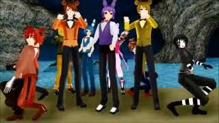 MMD sexy love fnaf boys