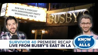 Survivor 40 Know-It-Alls | Winners at War Premiere Recap LIVE FROM BUSBY’S EAST v3