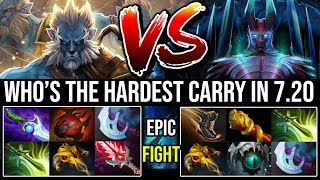 Battle of the Hardest Carry [Terrorblade] Vs [Phantom Lancer] NonStop Fighting 6Items Battle Dota 2