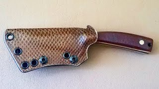 Schrade Old Timer Kydex Sheath with Karung Snakeskin!