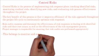 87. PMP Tutorial | Project risk management | control risk process overview