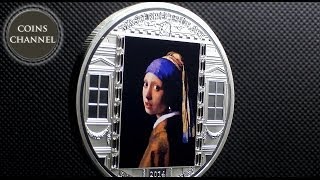 $20 Silver Coin Cook Islands 2014 - Masterpieces of Art Vermeer Van Delft