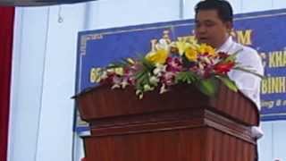 CHỦ TỊCH XÃ BÌNH THẮNG PHÁT BIỂU TẠI LỄ CÔNG NHẬN XÃ ĐẠT CHUẨN VĂN HÓA