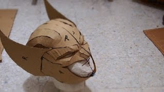 #54: Wolverine Cowl Part 1 - Cardboard (free PDF) | How To | Dali DIY