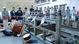 老神温泉 大蛇まつり ２０１１年 ３． 赤城神社 神事・太鼓団蛇陣 。