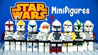 LEGO Star Wars Clone Troopers KnockOff Minifigures Set 6 Captain Rex & Commander Gree