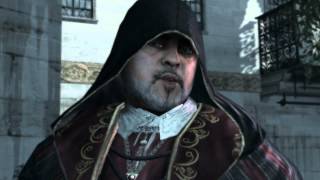 Ezio Spies on Carlo Grimaldi, Silvio Barbarigo and Rodrigo Borgia in Venice (Assassin's Creed 2)