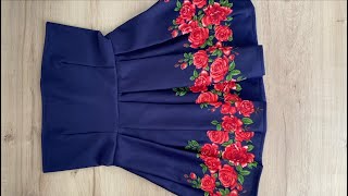 Hacer vestido de flores muy fácil y rápido - Making a flower dress (easy and fast), DIY clothes