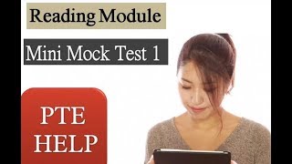 PTE Reading Mini Mock Test 1- Best to practice and check your level quickly with the Answers.