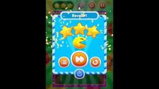 PAC-MAN Bounce - Puzzle Adventure level 91 walkthrough solution for 3 star gameplay