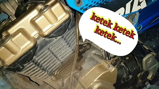 Tips mengatasi bunyi berisik di mesin Suzuki Satria F150 || Ubah Tensioner manual