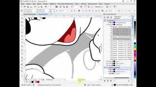 CorelDraw для начинающих. 9. Рисование по эскизу. Часть 3