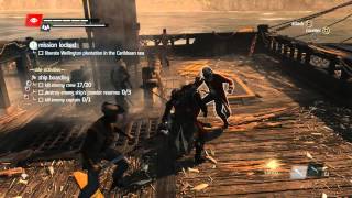 Assassins Creed IV Freedom Cry -  Plunder Man O War HMS Antigua Navel & On Foot Battle Kill Captain