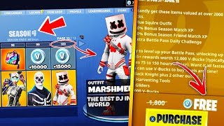*NEW* How To Get Fortnite Season 4 BATTLE PASS For FREE! - Fortnite Season 4 Battle Pass!