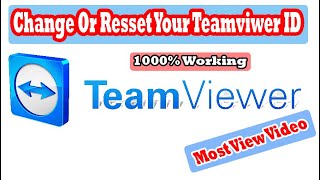 How to change or reset team viewer ID-Commercial Use Detected Solved-100% working Any Version.