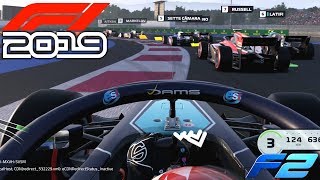 F1 2019 EXCLUSIVE Gameplay - F2 Race at Paul Ricard FRANCE with Alexander Albon (F1 2019 Game)